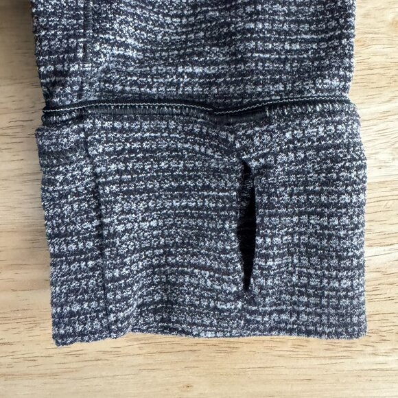 Lululemon Run Briskly 1/2 Zip Pullover Top Size 6 Coco Pique Black White TP-3330 - Picture 6 of 8